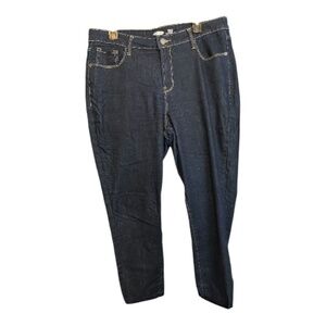 EUC Old Navy dark wash Rockstar super skinny high-rise jeans – size 14